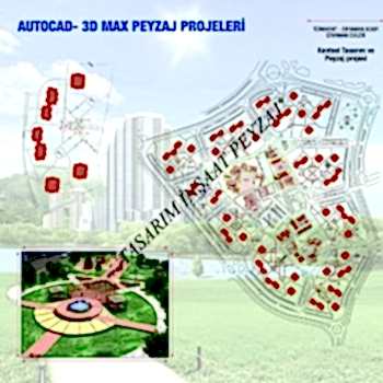 Bakı Eryaman Evleri Peyzaj Projeleri