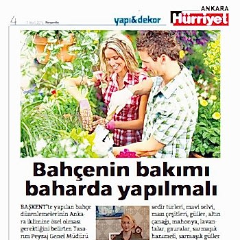 Hürriyet Gazetesi Bahçe Bakımı Haberi 