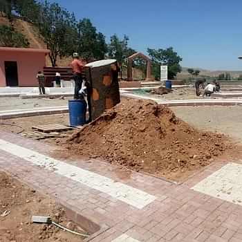 Şəki Sungurlu Arif Baba Türbesi Peyzaj Çalışması